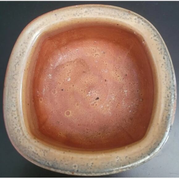 Brown Rust Studio Pottery Small Bowl Planter, Signed Stephen Mickey Portland Or - Picture 4 of 6